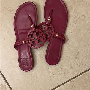 Tory Burch fuschia Miller flip flops size 9.5